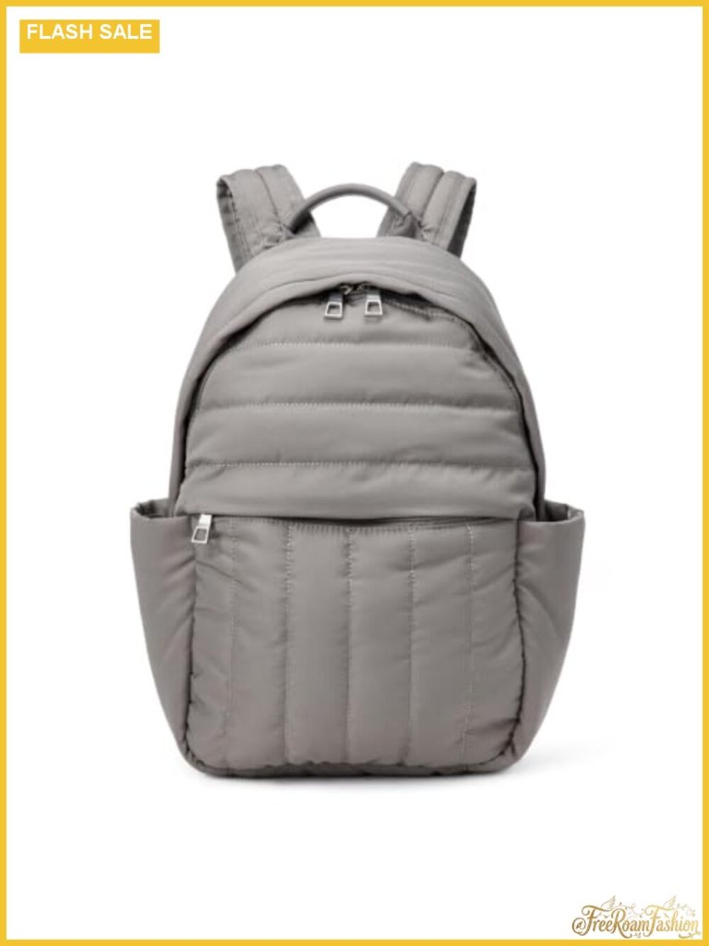 Women's Small Quilted Backpack Polyester Lightweight Travel Daypack Adjustable
